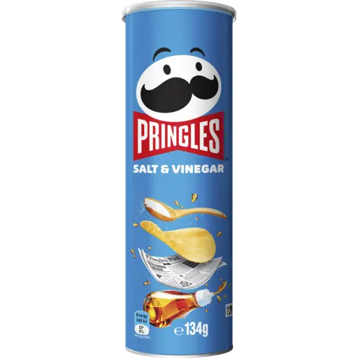 Pringles Salt & Vinegar Crisps 134g