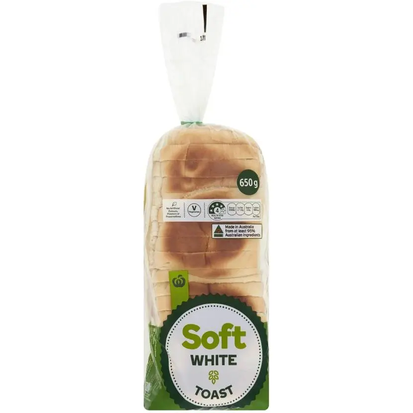 Woolworths Soft White Toast Bread