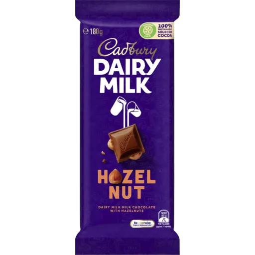 Cadbury Dairy Milk Hazelnut 180g