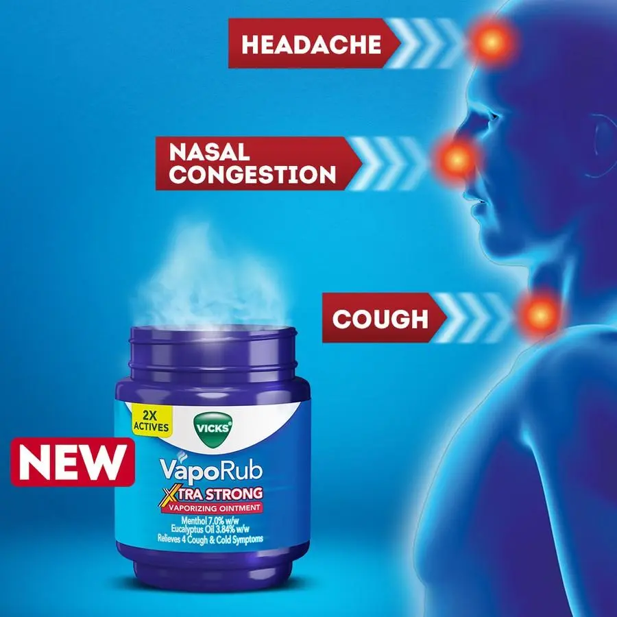 Vicks Vaporub Vaporizing Ointment Xtra Strong 100GRM