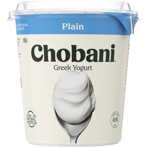 Chobani Greek Yogurt Natural Light Plain 907g