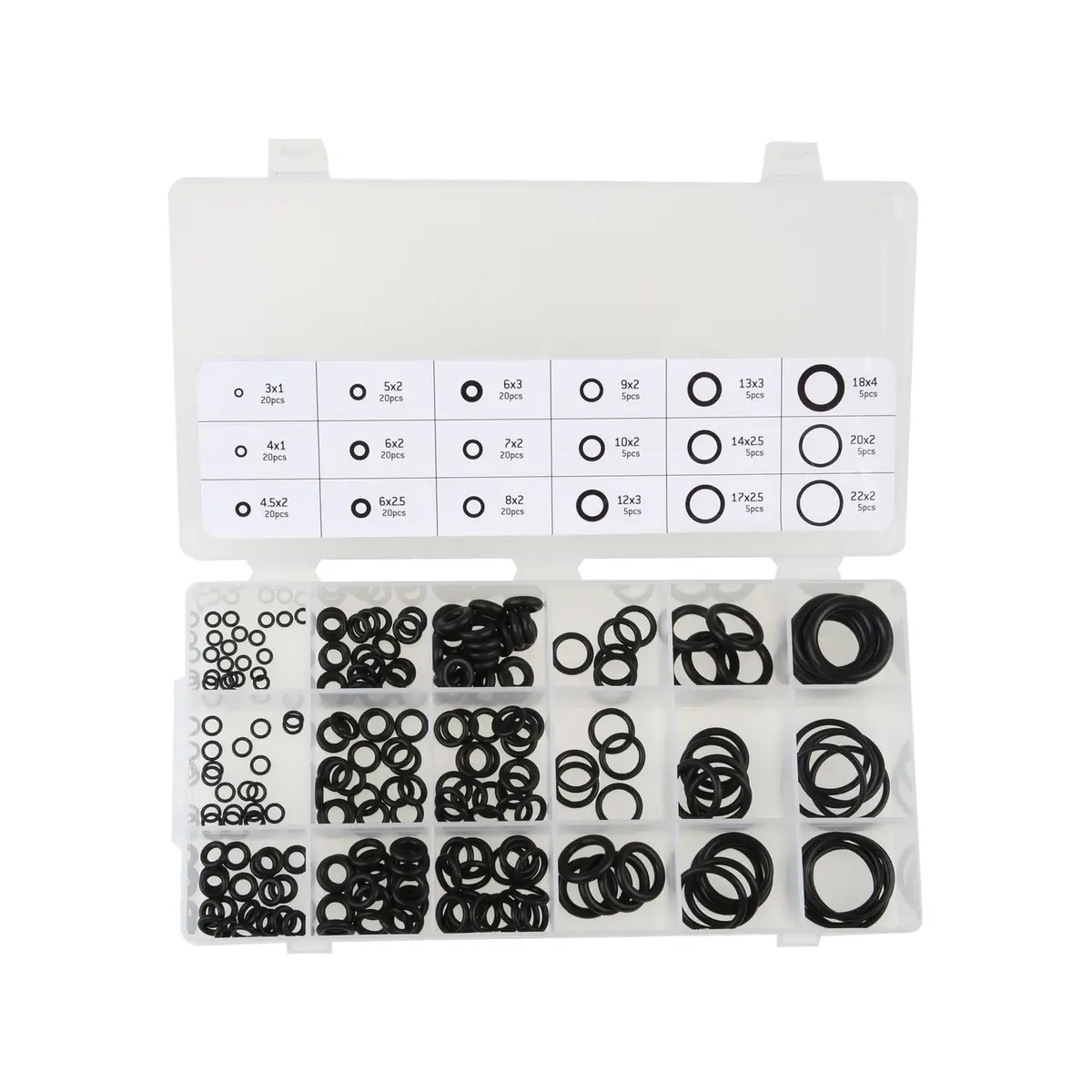 Syneco 3 - 22mm O Rings Assorted Set - 225 Pieces
