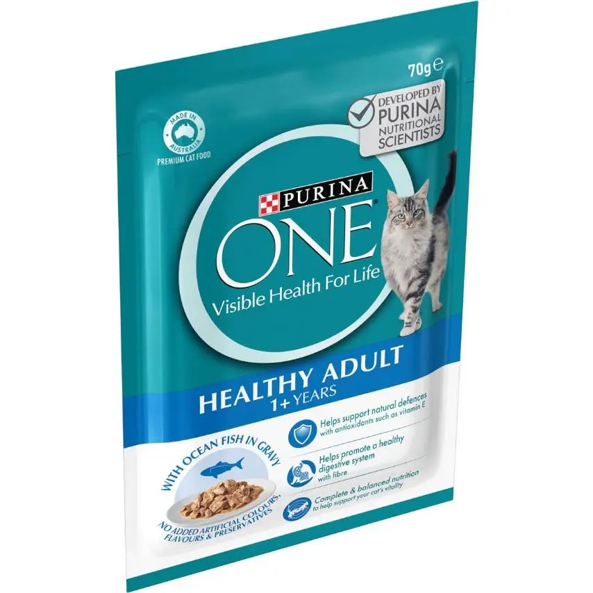 PURINA ONE ADULT PET FOOD OCEAN FISH 70G