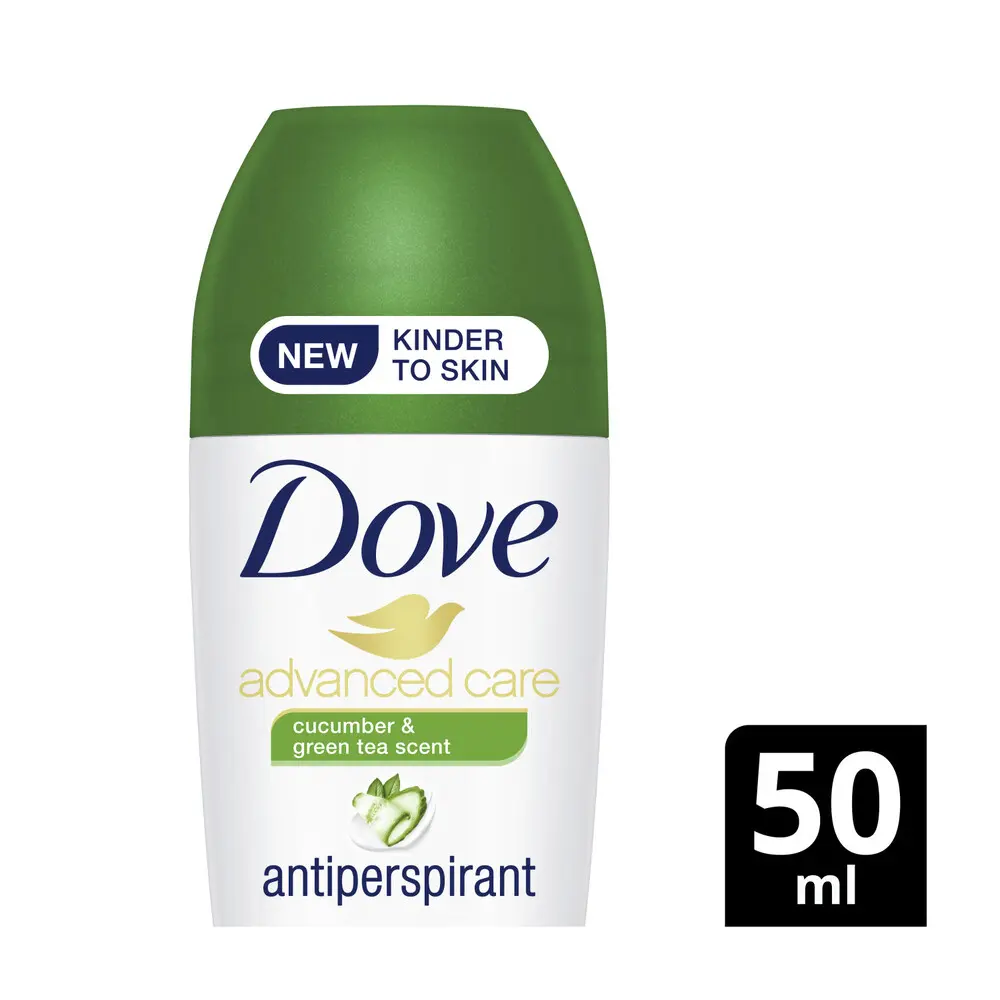Dove Advanced Care Antiperspirant Roll On Cucumber & Green Tea 50ml