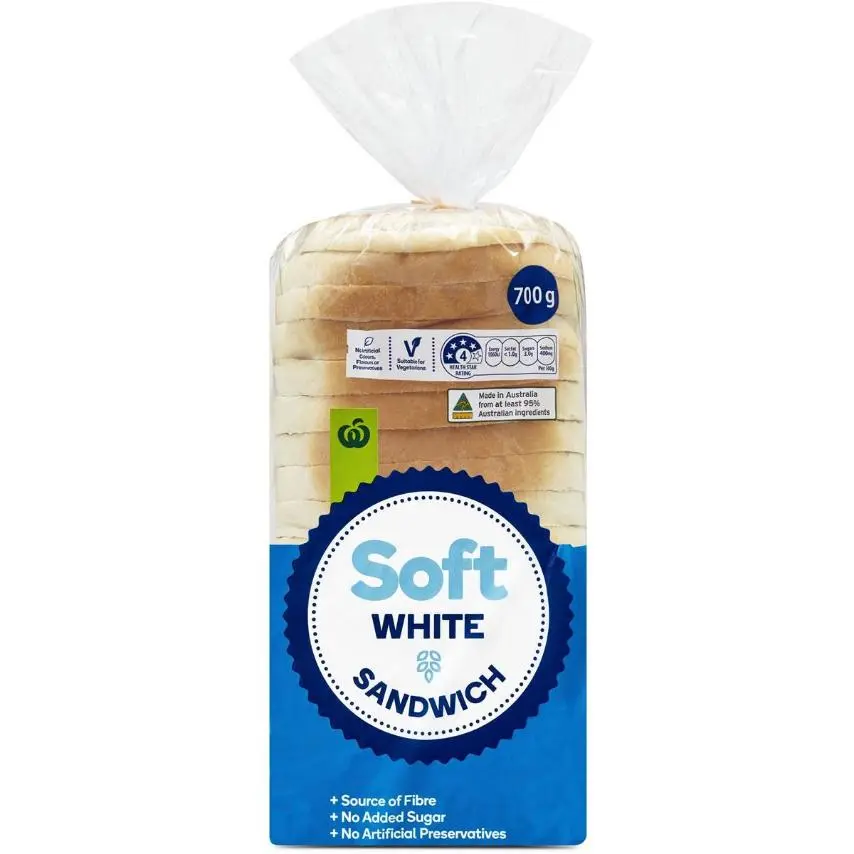 Woolworths White Soft Sandwich Bread