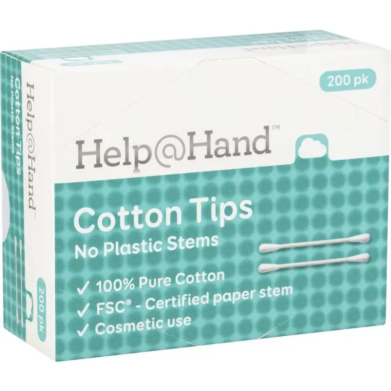 Help@Hand Cotton Tips No Plastic Stems