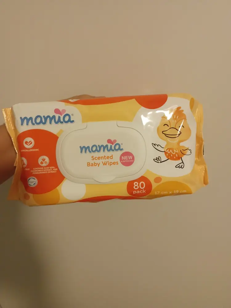 Mamia Scented Baby Wipes 80 Pack