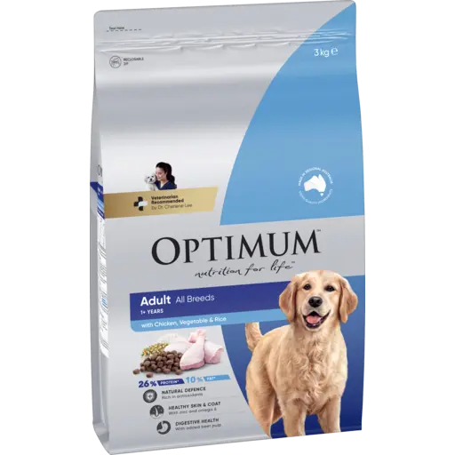 OPTIMUM Dog Adult Chicken Vegetables Rice 3kg