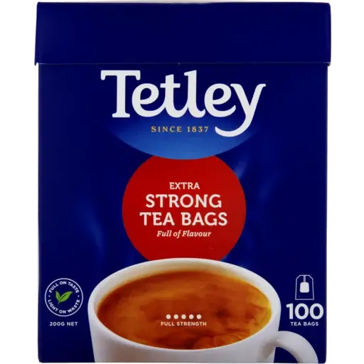 Tetley Extra Strong Tea Bags 100 pack