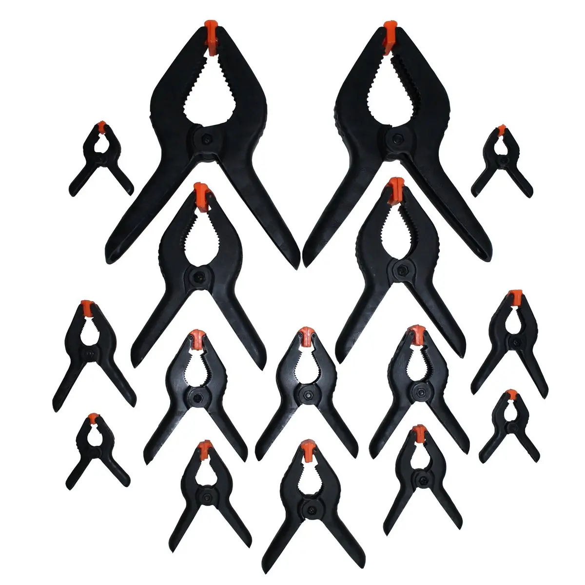 Craftright Assorted Nylon Spring Clamp - 16 Pack
