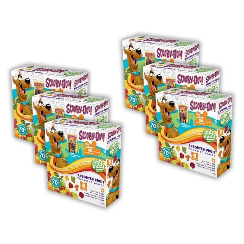 Iddy Biddy Assorted Fruit Flavoured Snacks 8 Pack 160g