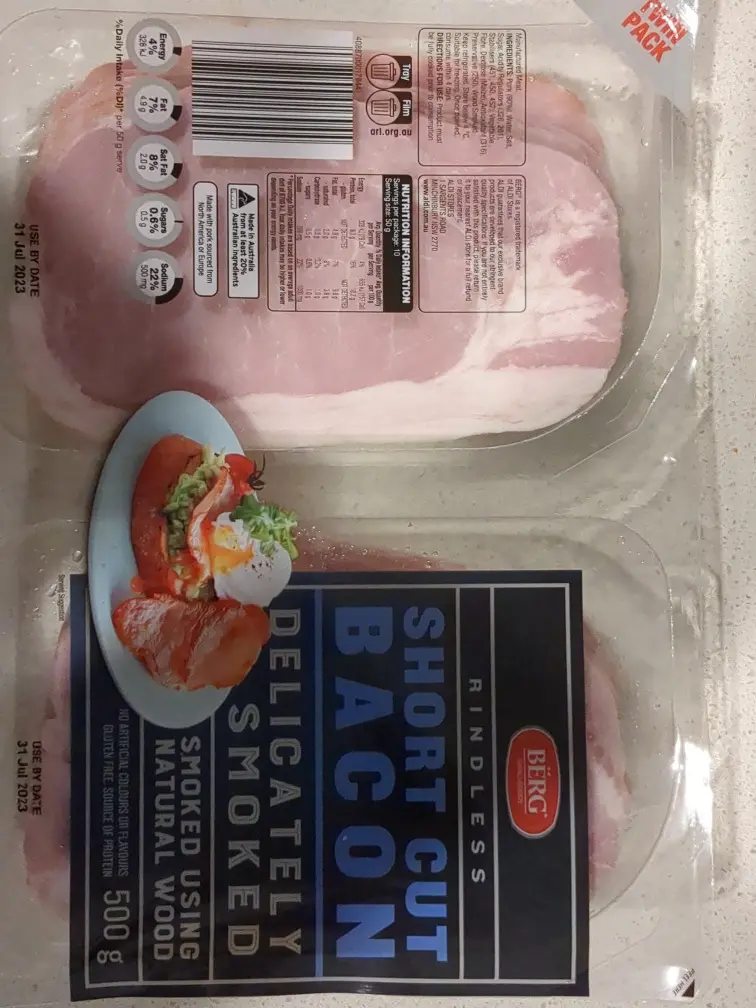 Berg Rindless Short Cut Bacon 500g