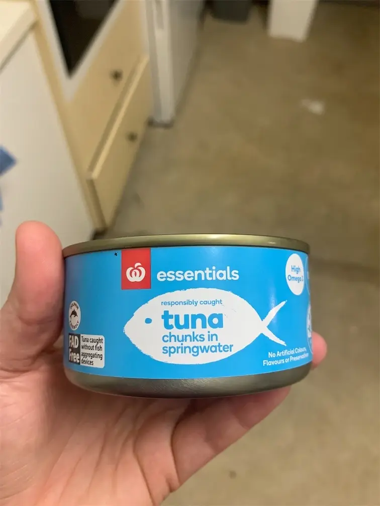 Woolworths Essentials Tuna Chunks In Springwater 185g