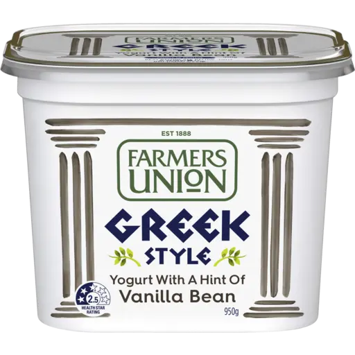 Farmers Union Greek Vanilla Yogurt 950g