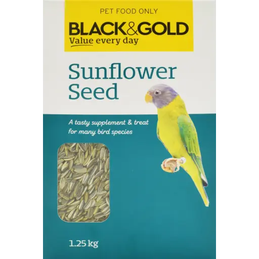 Black & Gold Sunflower Seed 1.25kg