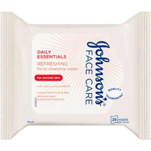 JOHNSON'S DE Facial Wipes Refreshing 25 (Pink)