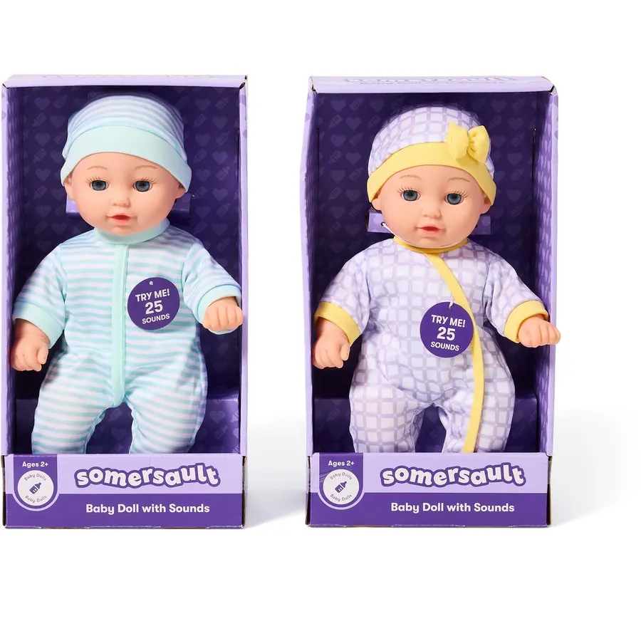 Somersault Baby Doll with Sound - Assorted