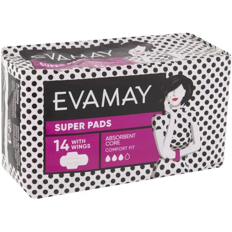 Evamay Super Pads With Wings 14 Pack