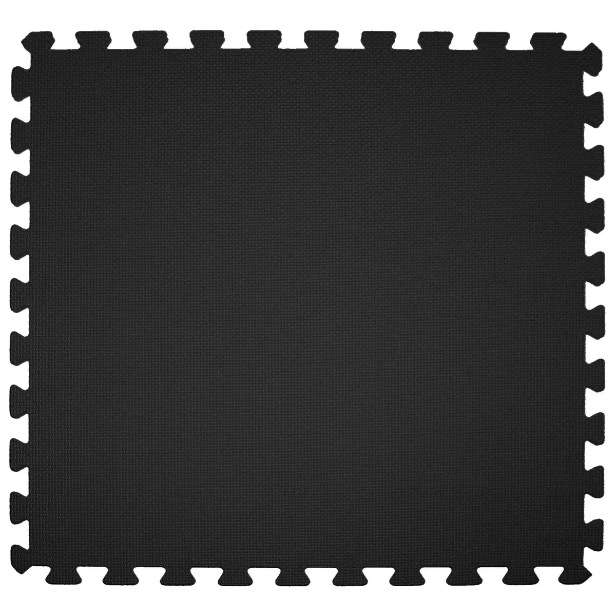 EVA 50 x 50cm Interlock Foam Mats Solid Black Pk4