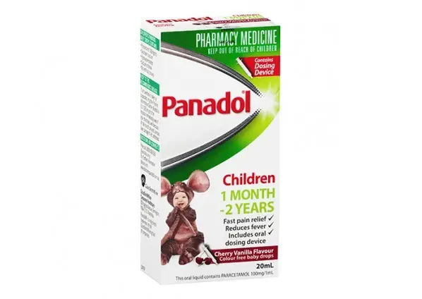 PANADOL CHILD DROPS 1X20ML SYRINGE