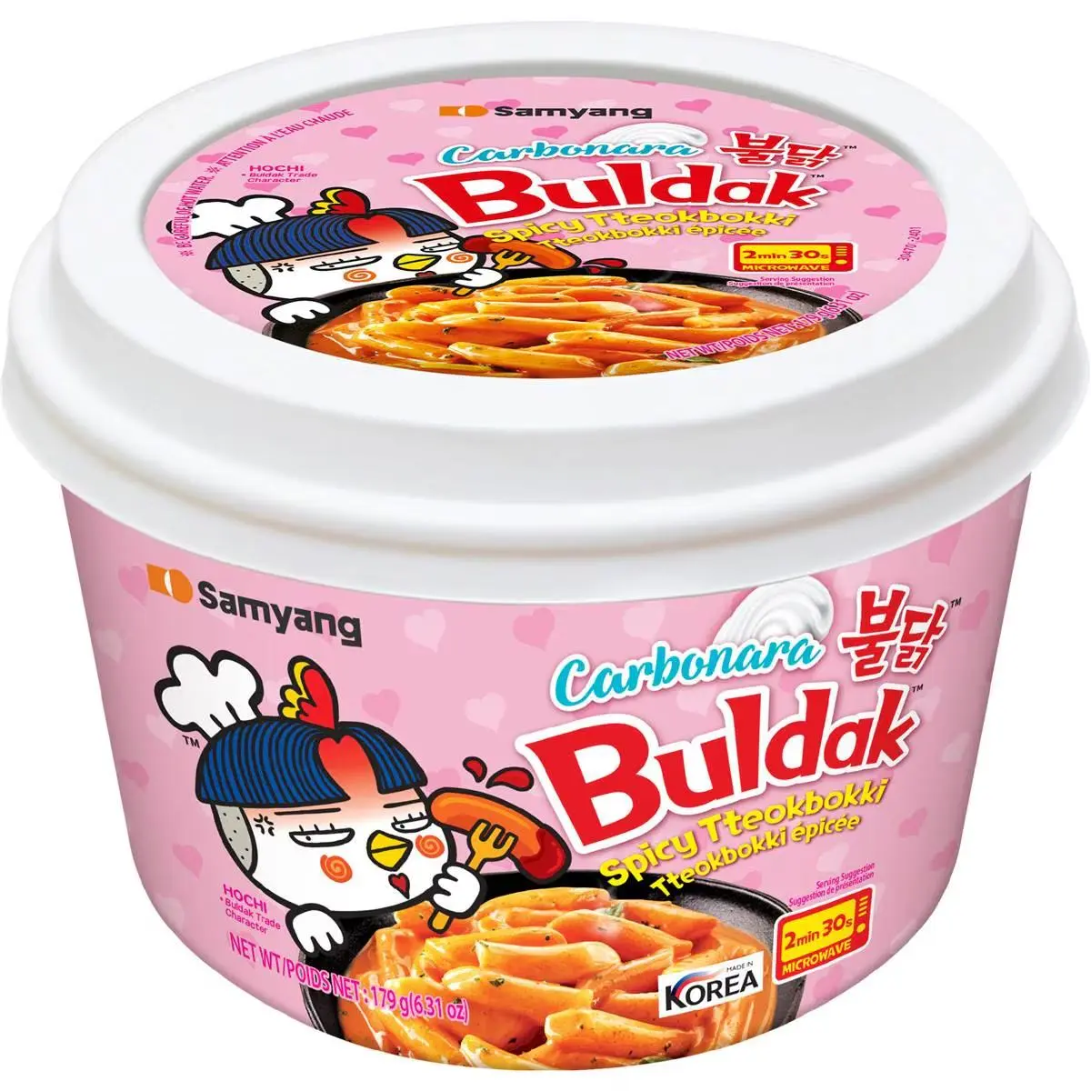 Samyang Hot Chicken Instant Topokki - Carbo (Bowl)