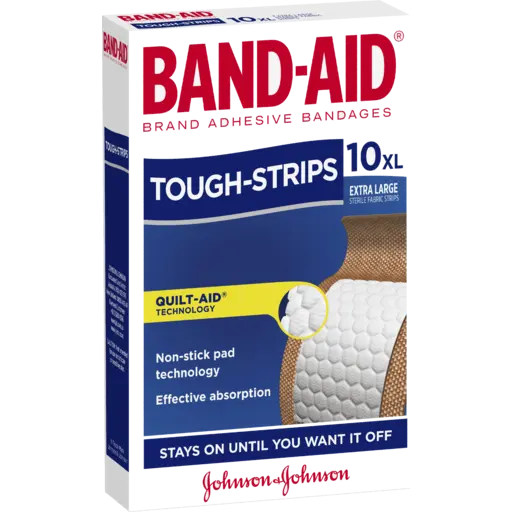 BAND-AID Tough Strips XL 10