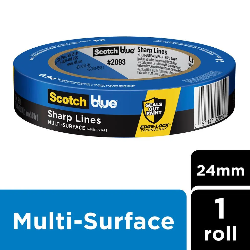 ScotchBlue Sharp Lines Painters Tape 24mm x 54.8m