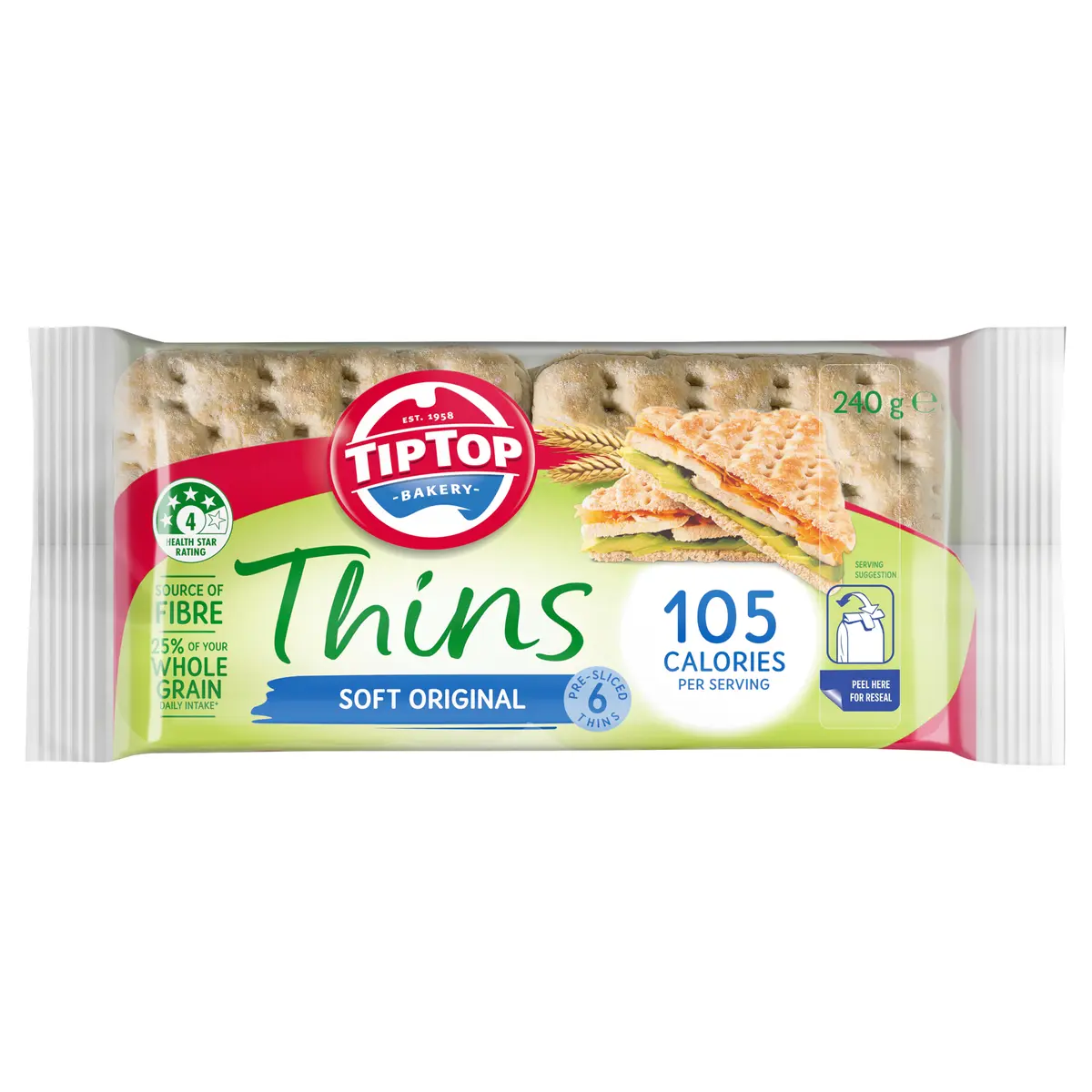 Tip Top® Thins Soft Original 240g