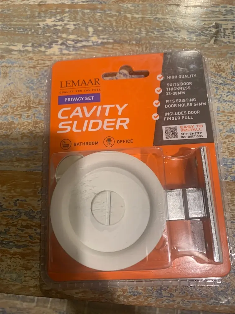 Round Cavity Pull Sliding Door Privacy Set 60mm