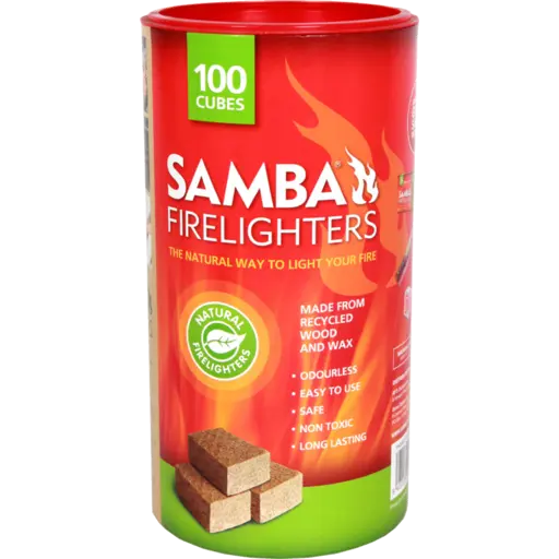 Samba Natural Firelighters 100 Cubes