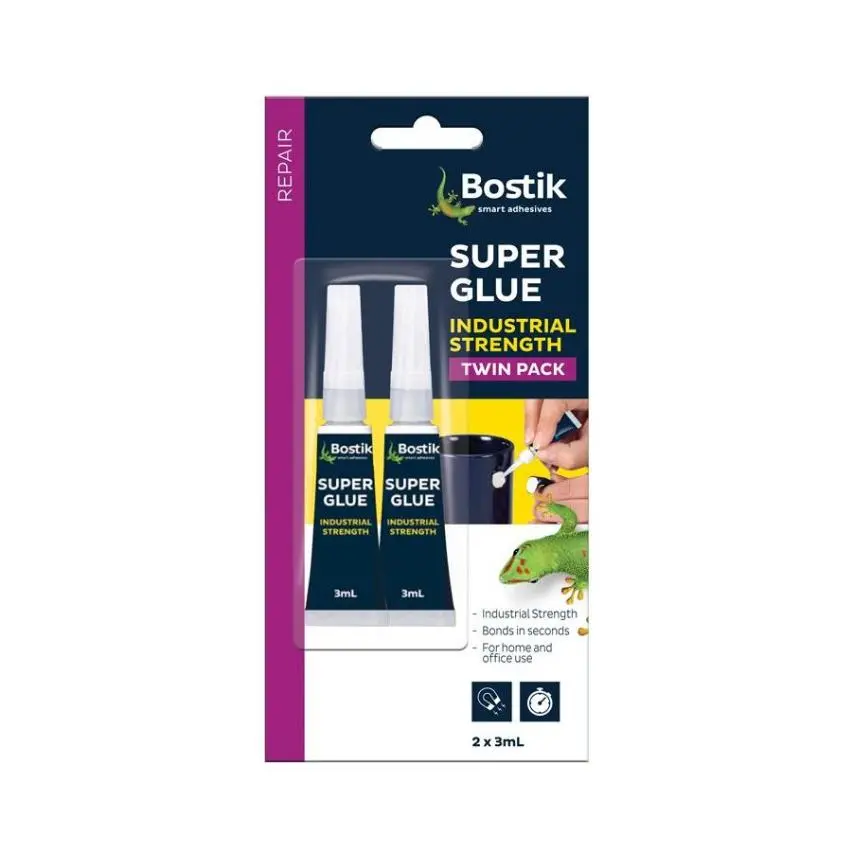 Bostik Super Glue 2 Pack 3mL