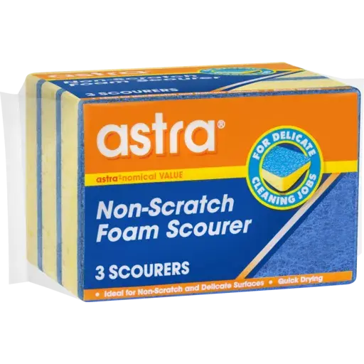 ASTRA NON SCRATCH SCOURER SCRUB 3EA