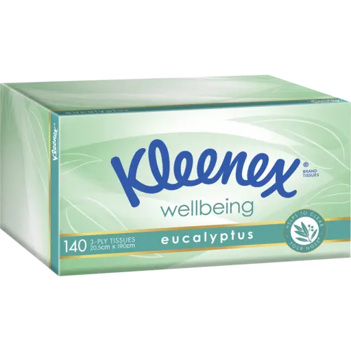 KLEENEX FACIAL TISSUE EUCALYPTUS 1 X 140 SHEET