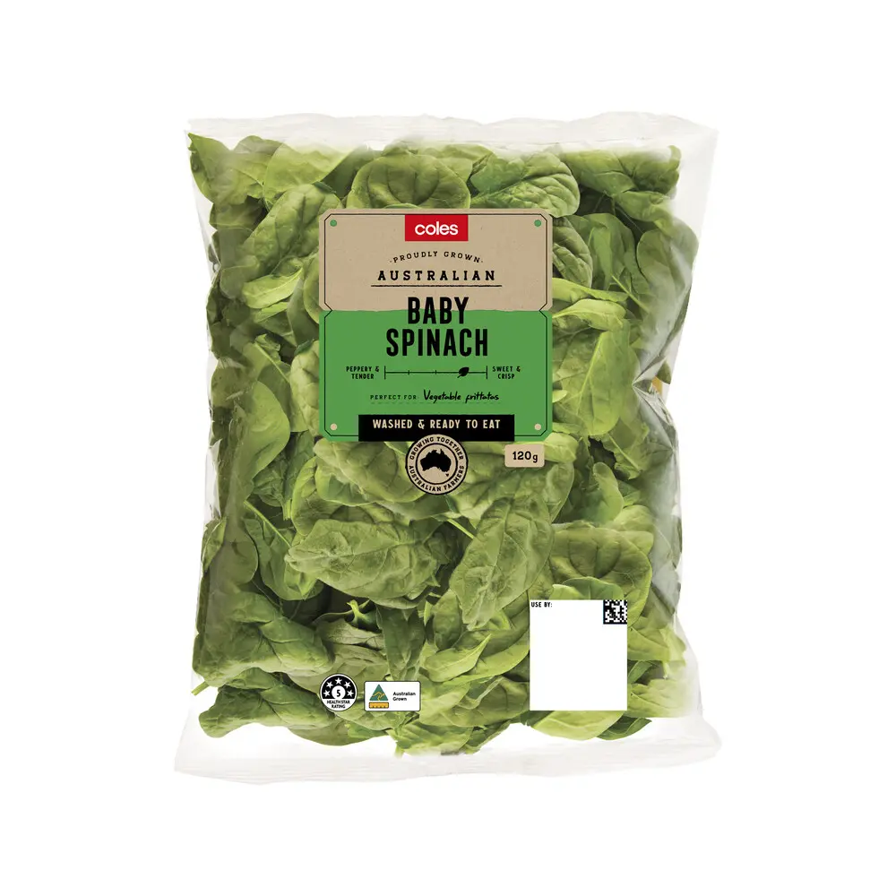 Coles Australian Baby Spinach 120g
