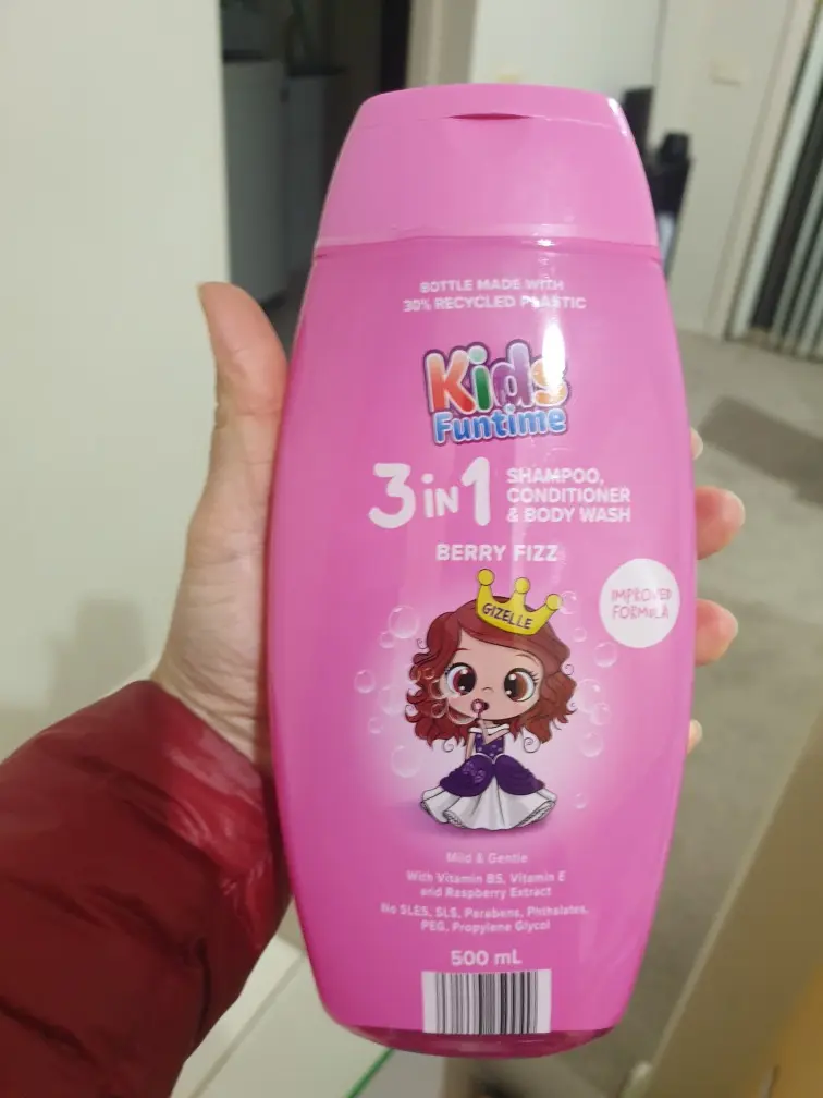 Kids Funtime 3-in-1 Shampoo Conditioner Body Wash