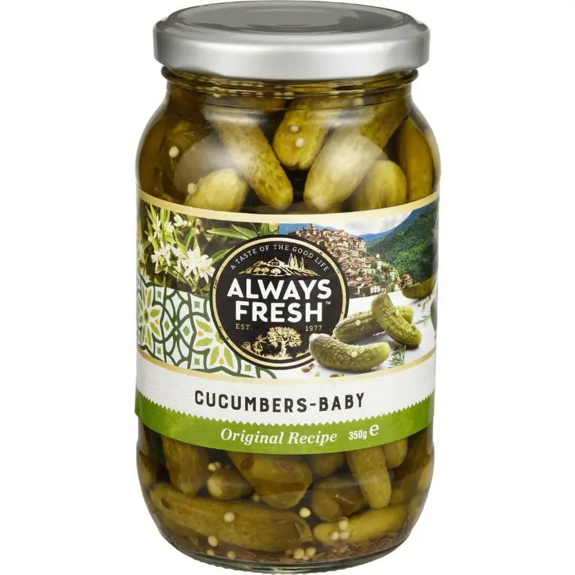 Always Fresh Cucumbers Baby Cornichons 350g
