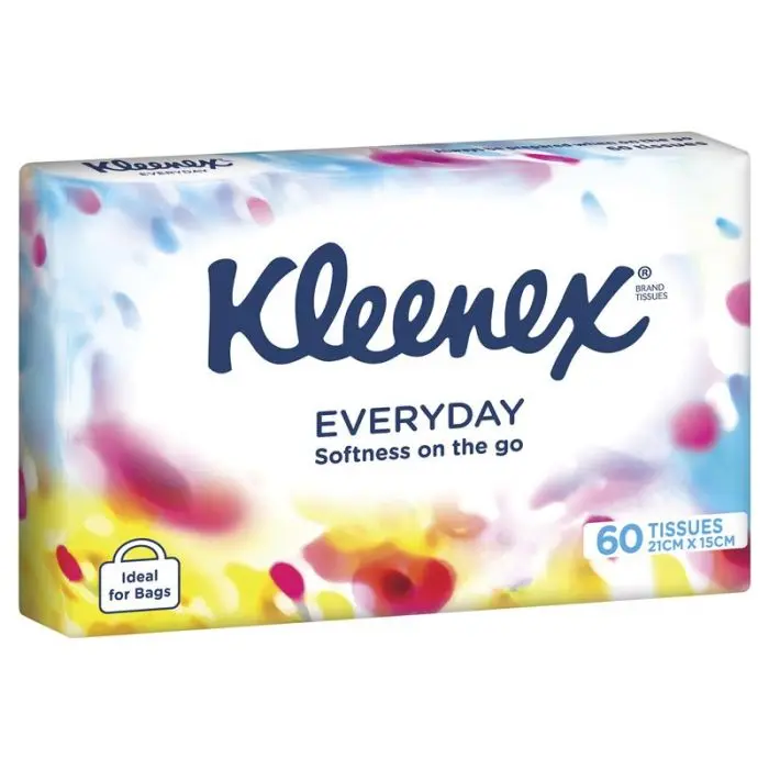 KLEENEX FACIAL TISSUE SOFT PACK 1 X 60 SHEETS