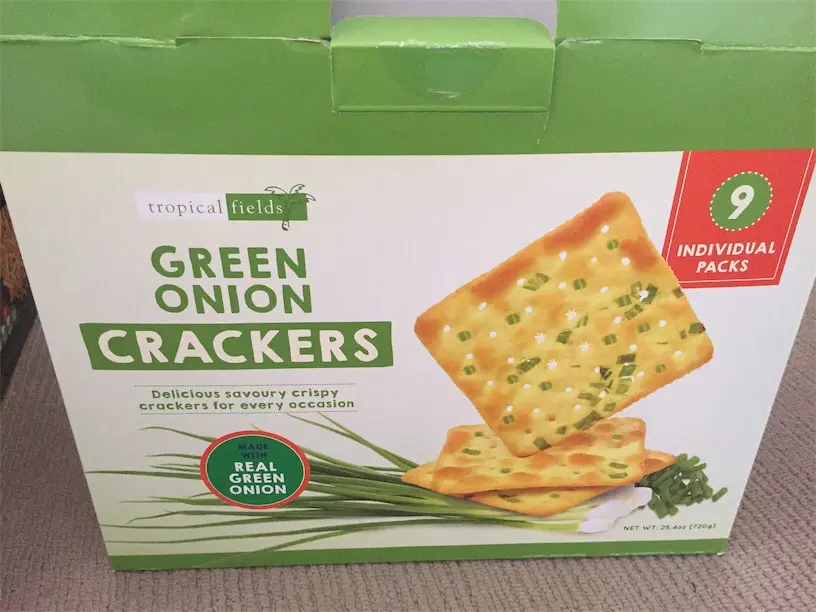 Tropical Fields Green Onion Crackers 720g 9Pk