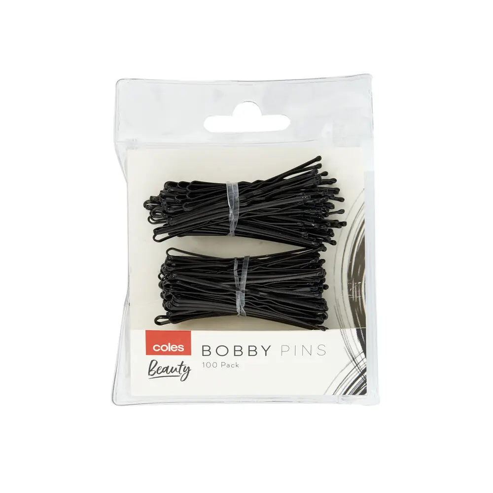 Black Bobby 100 Pins