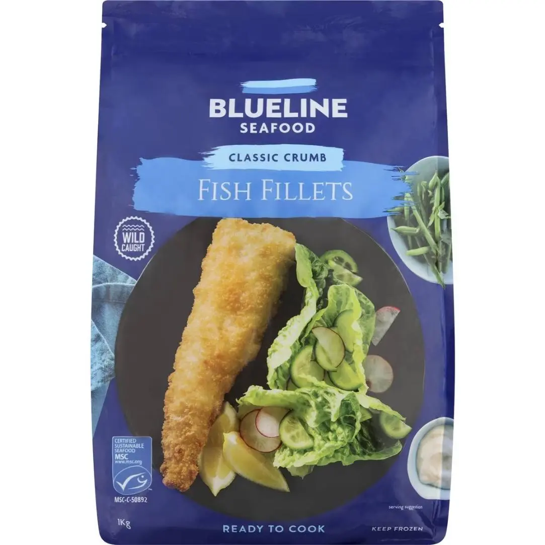 Blueline Seafood Classic Crumb Fish Fillets 1kg