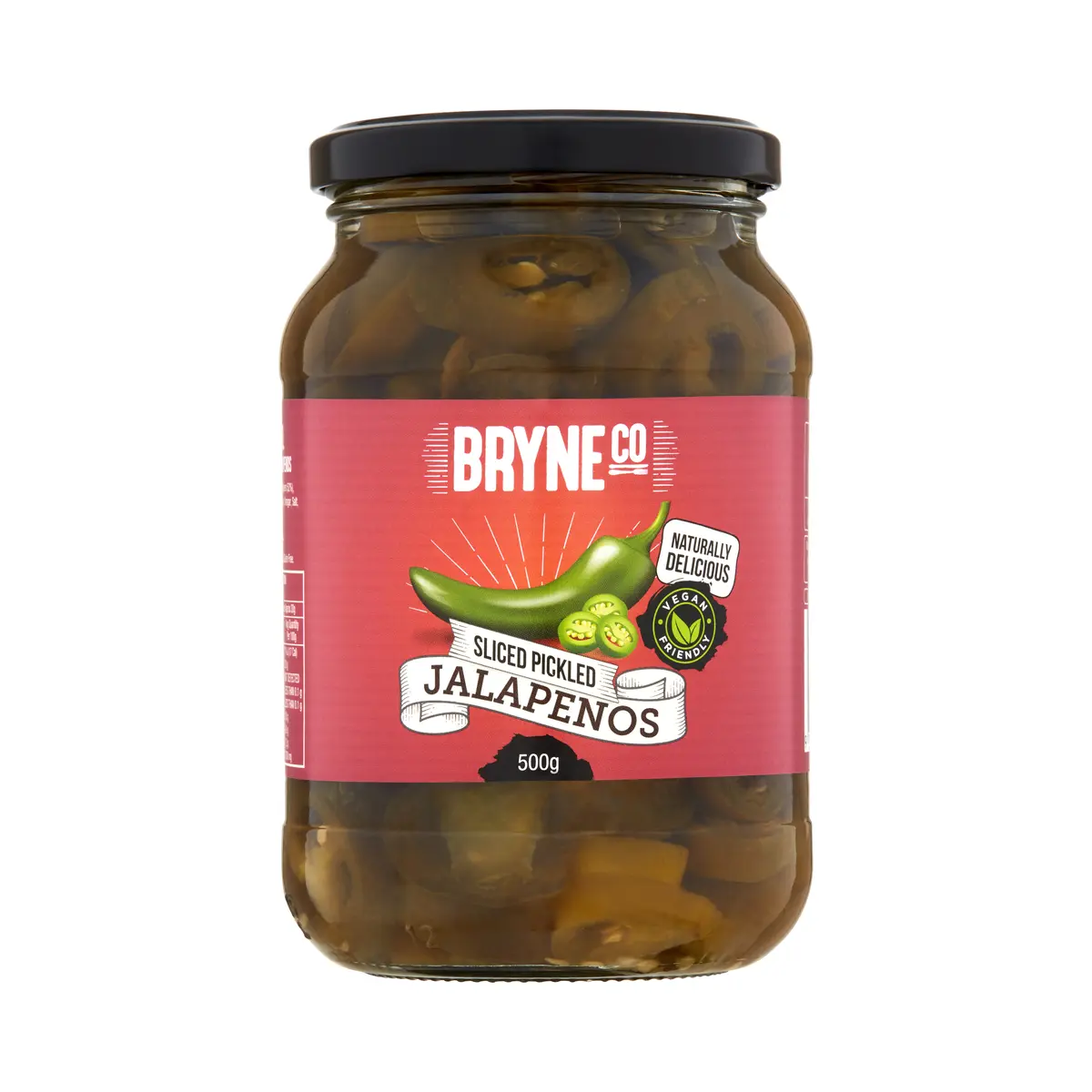 Bryne Co Pickled Vegetables Sliced Jalapenos 500g