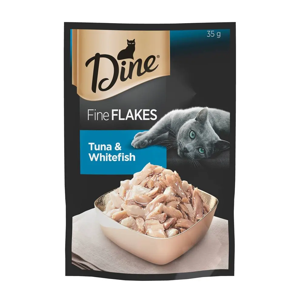 DINE Fine Flakes Tuna and Whitefish 35g