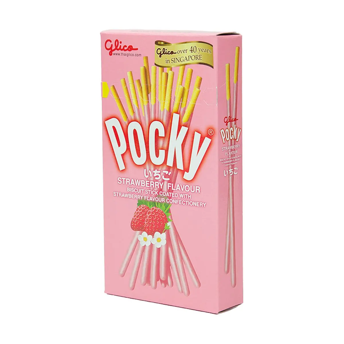 Glico Pocky Strawberry Biscuit Sticks 45g