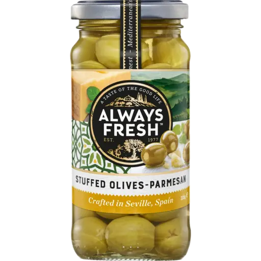 Always Fresh Olives Parmesan Cheese Stuffed 235g