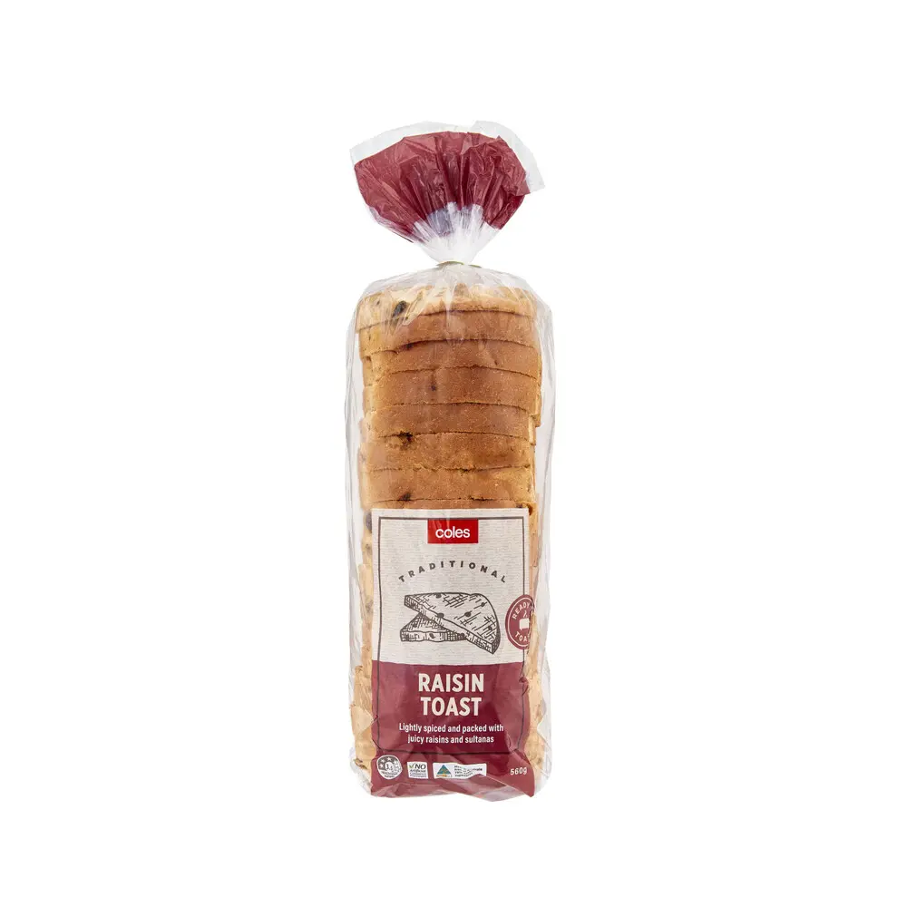 Coles Raisin Toast 560g