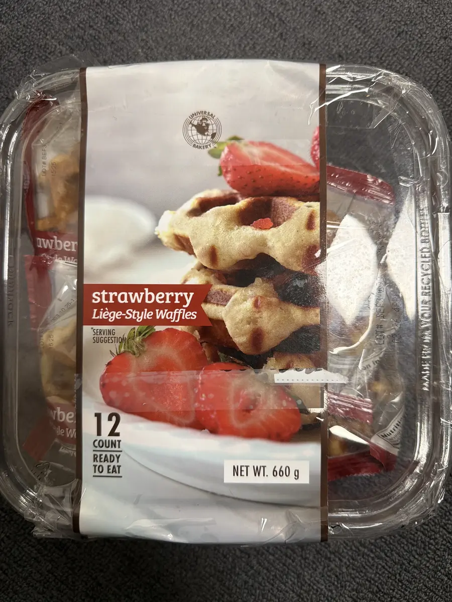 Strawberry Liège-Style Waffles