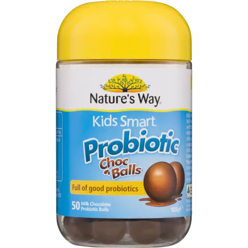 NATURE'S WAY KID SMART PROBIOTIC CHOC BALLS 50EA