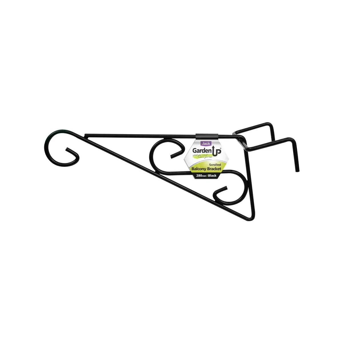 Whites Outdoor 280mm Black Scrolled Wall Bracket