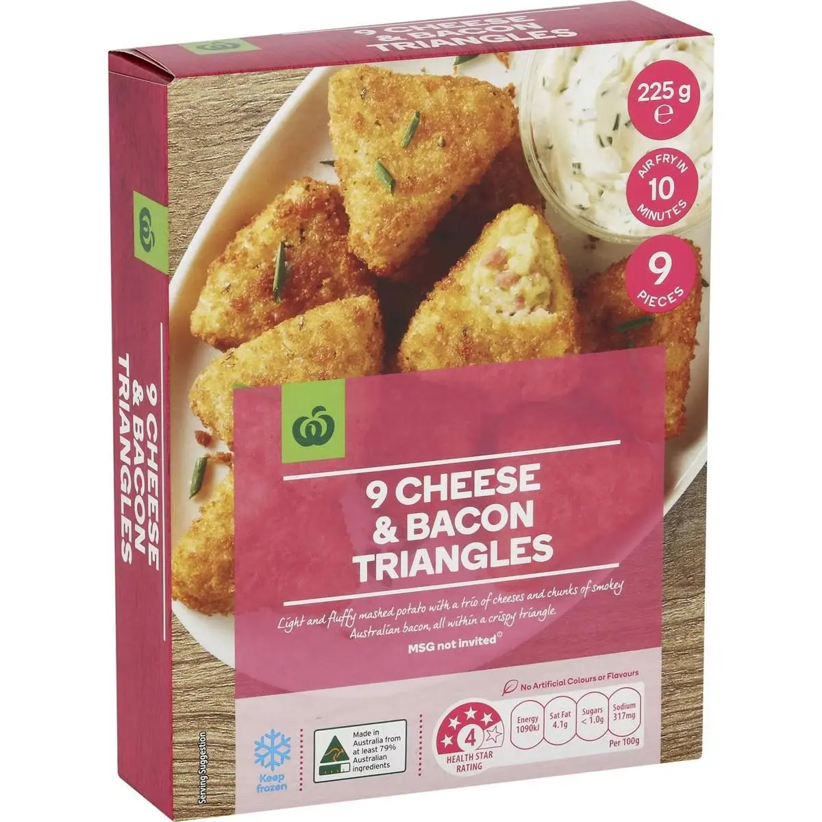 Woolworths Cheese & Bacon Triangles