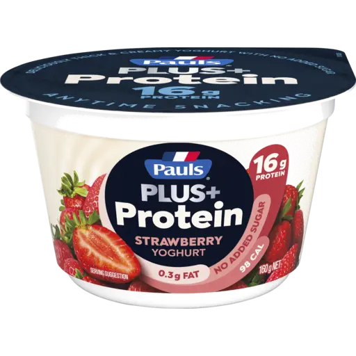 Pauls Plus+ Protein Strawberry Yoghurt 160g